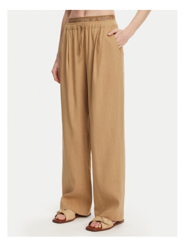 Marella Текстилни панталони Fred 2513131085 Бежов Wide Leg