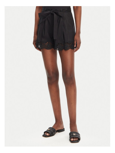 TWINSET Шорти от плат 251TT2096 Черен Regular Fit
