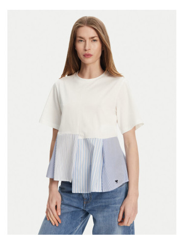 Weekend Max Mara Тишърт Bird 2515941102 Бял Relaxed Fit