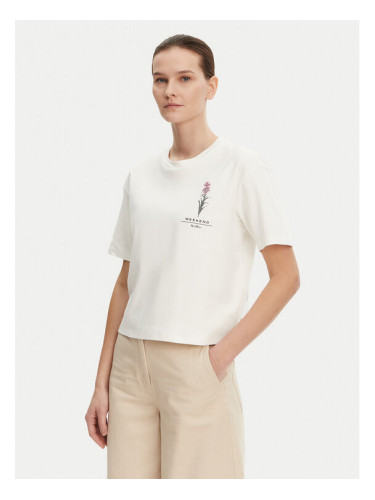 Weekend Max Mara Тишърт Lecco 2515941052 Бял Boxy Fit