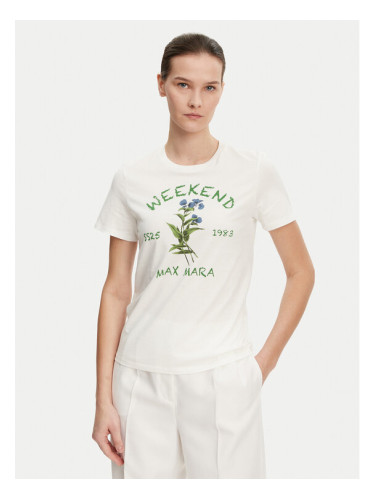 Weekend Max Mara Тишърт Teiera 2515971052 Бял Regular Fit