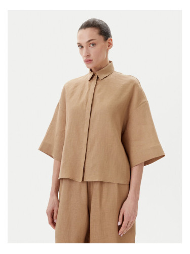 Max Mara Leisure Риза Mirano 2516111028 Бежов Relaxed Fit