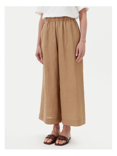 Max Mara Leisure Текстилни панталони Minnie 2516131018 Бежов Relaxed Fit