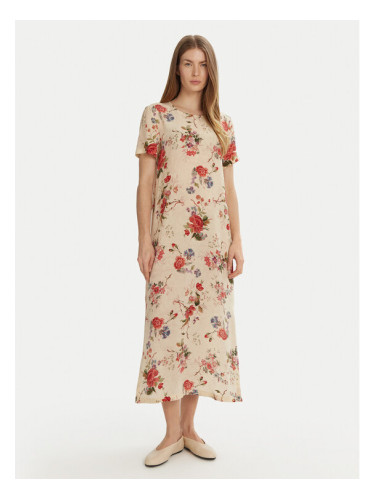 Weekend Max Mara Лятна рокля Giudy 2515221212 Бежов Regular Fit