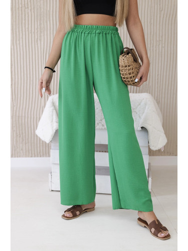 Kesi Włoski Wide-leg trousers green