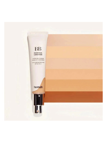 Слънцезащитен ВВ крем озарява хидратира SPF30 HEIMISH Moringa Ceramide BB Cream