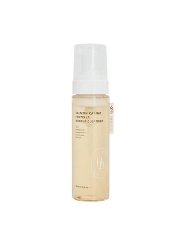 Почистваща пяна за лице с PDRN от сьомга HEVEBLUE Salmon Caring Centella Bubble Cleanser 200ml