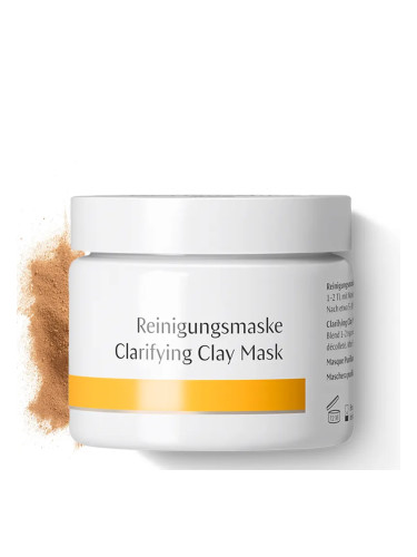 Глинена маска за лице пречиства пори успокоява  DR. HAUSCHKA Clarifying Clay Mask Pot 90g
