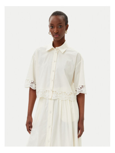 TWINSET Риза 251TT2093 Екрю Loose Fit