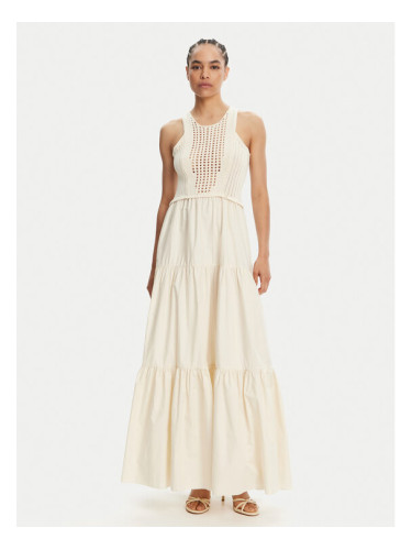 Liu Jo Лятна рокля WA5386 MA44M Екрю Regular Fit