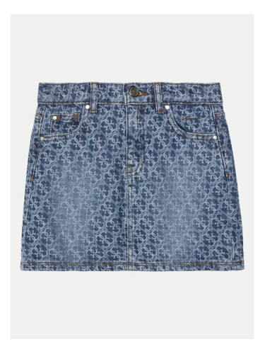 Guess Дънкова пола J5RD14 D45E0 Син Regular Fit