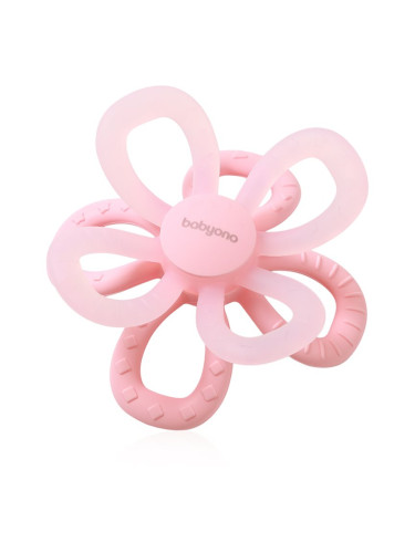BabyOno Silicone Teether Flower гризалка Pink 1 бр.