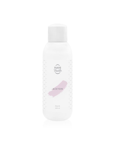 NaniNails NANI Peach чист ацетон за сваляне на гел-лакове 500 мл.