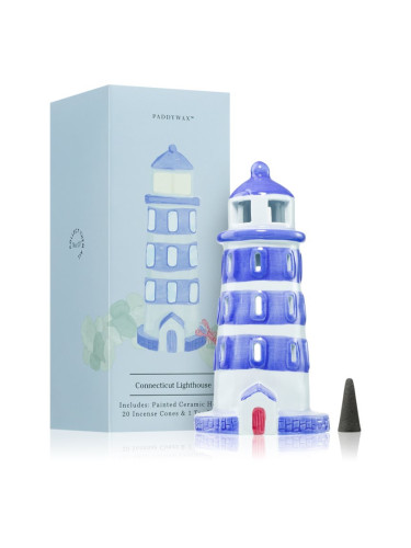 Paddywax Painted Ceramic House Connecticut Lighthouse подаръчен комплект