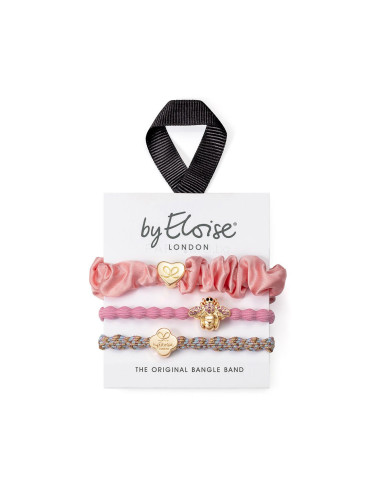 By Eloise London Set Think Pink Ластик за коса за жени 1 бр
