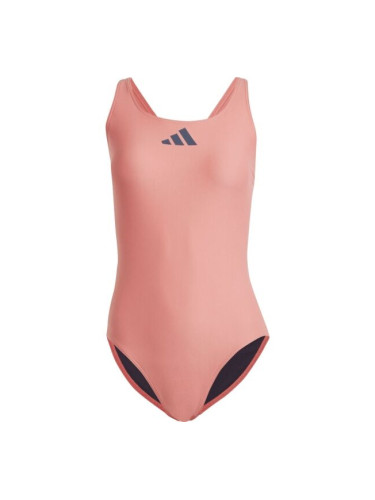 adidas 3 BARS SUIT Дамски бански, розово, размер