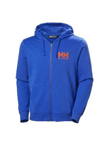 Helly Hansen HH LOGO FULL ZIP HOODIE Мъжки суитшърт, синьо, размер