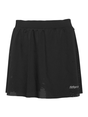 Fitforce RENDA Дамска спортна пола 2 в 1, черно, размер