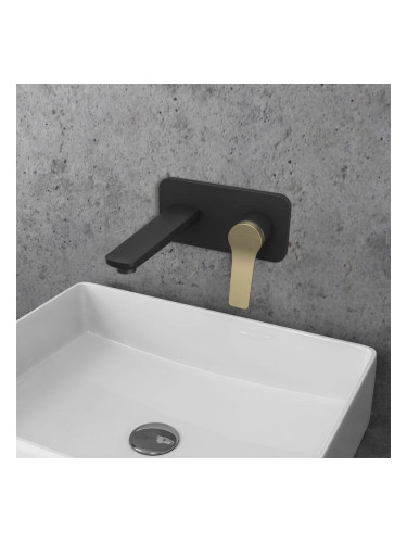 Стенен смесител за мивка WNX148073PA-B Nero Bronze Andare