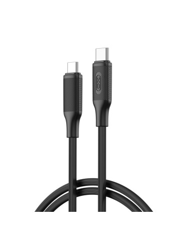 Кабел USB-C - USB-C, XO NB-Q265B 1м в кутия 60W, Черен