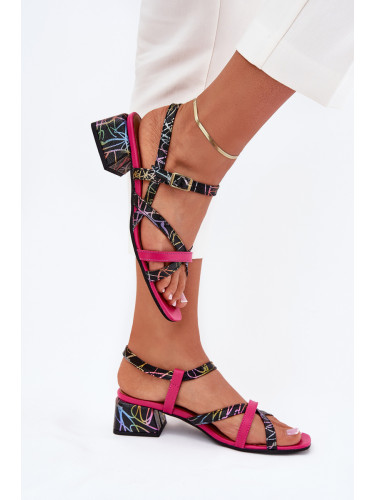 Дамски Кожени Сандали На Ток С Ленти Maciejka