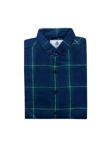 Официална детска риза с дълъг ръкав в тъмносиньо 946325