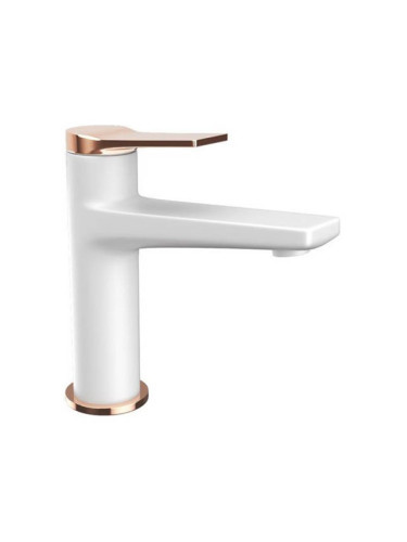 Смесителна батерия за умивалник WNW168073PH-RG ANDARE бяло, розово злато