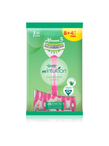 Wilkinson Sword My Intuition Xtreme3 Sensitive самобръсначка за еднократна употреба 8 + 4 бр. 12 бр.