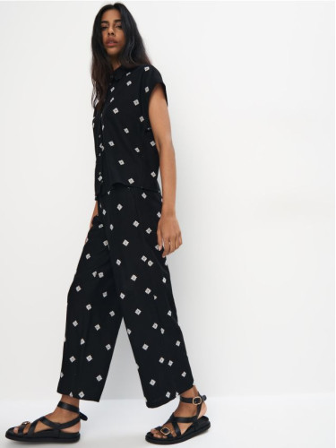 Mohito - Панталон тип culotte - черен