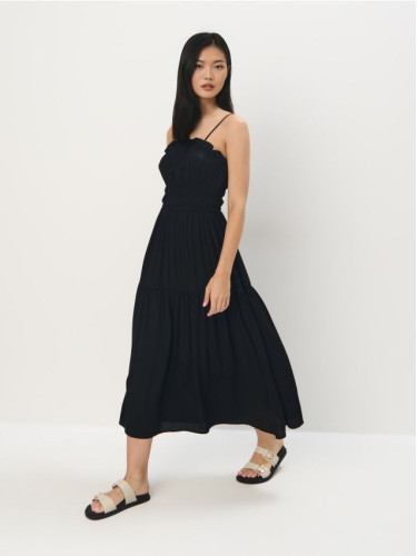 Mohito - Миди рокля с презрамки - черен