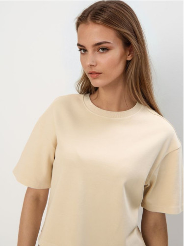 Mohito - Памучна тениска - бежово