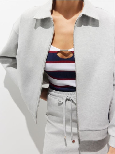 Mohito - Суитшърт с цип - сиво