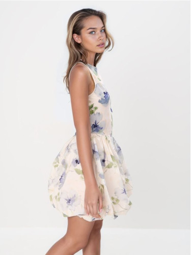 Mohito - Мини рокля на цветя - син