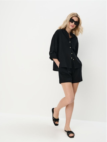 Mohito - Шорти с вискоза - черен