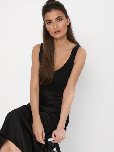 Mohito - Рипсен топ - черен