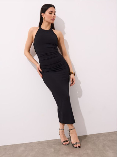 Mohito - Миди рокля с деколте halter - черен