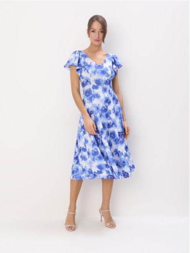 Mohito - Миди рокля на цветя - син