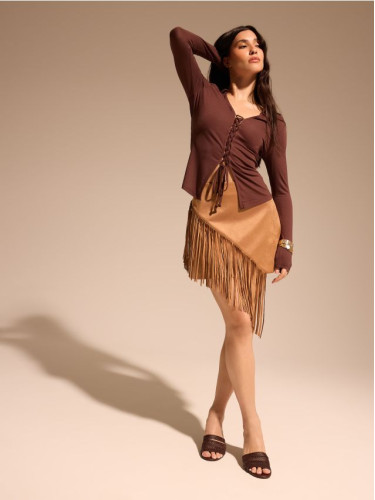 Mohito - Мини пола - бежово