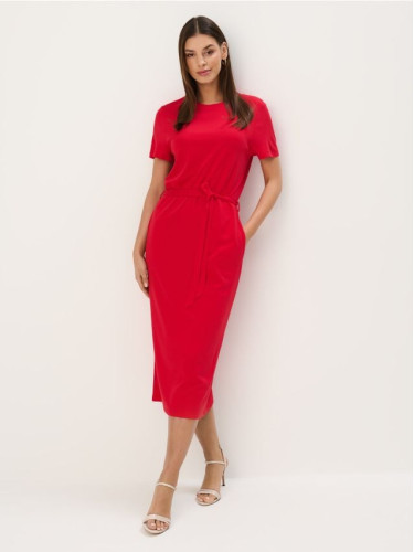 Mohito - Миди рокля с къс ръкав - червен