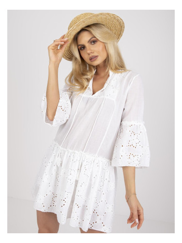 Edoti Boho dress with richelieu inserts DL