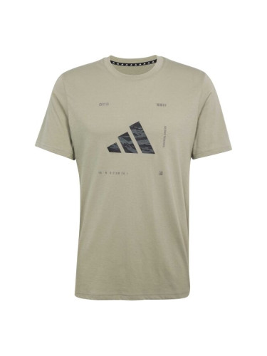 adidas CAMO BADGE OF SPORT TEE Мъжка тениска, khaki, размер
