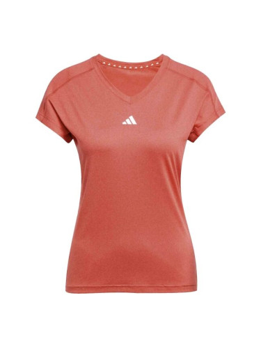 adidas AEROREADY TRAIN ESSENTIALS MINIMAL T-SHIRT Дамска спортна тениска, червено, размер