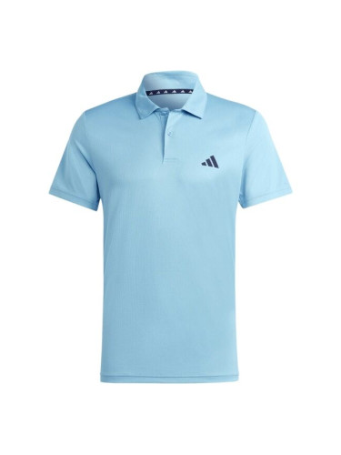 adidas TRAIN ESSENTIALS BASE POLO Мъжка поло тениска, светлосиньо, размер