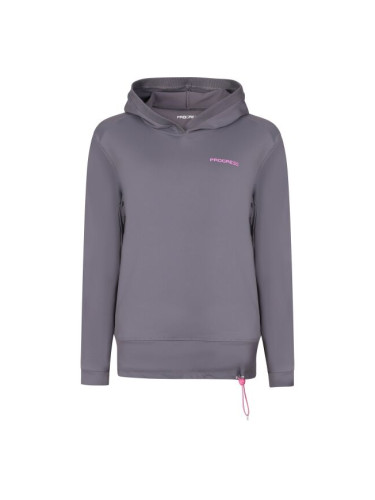 PROGRESS DOMINANTA Дамски суитшърт с качулка, сиво, размер