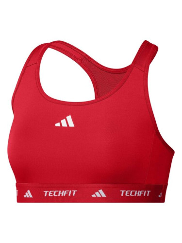adidas TECHFIT MEDIUM-SUPPORT BRA Дамски сутиен, червено, размер