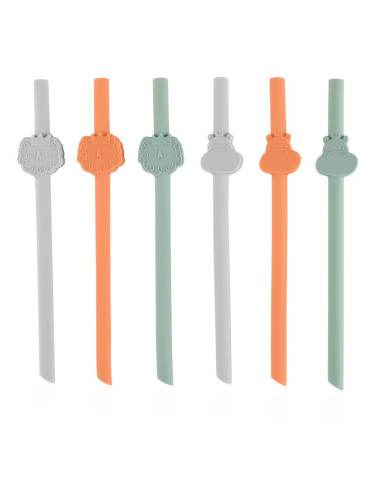 Chicco Straws Cannucce силиконова сламка 12m+ 6 бр.
