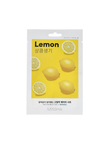 Missha Airy Fit Sheet Mask Lemon Маска за лице 19 g