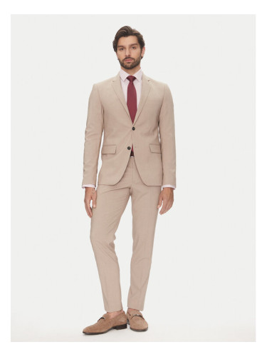 Lindbergh Костюм 30-61040 Бежов Slim Fit