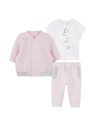 Karl Lagerfeld Kids Спортен екип Z30521 M Розов Regular Fit