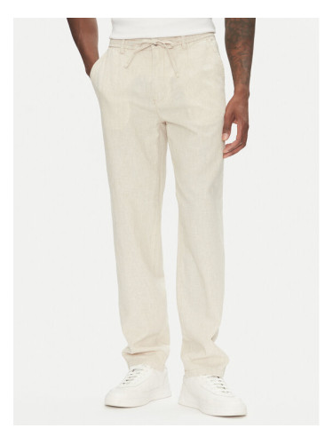 Lindbergh Текстилни панталони 30-003030 Бежов Relaxed Fit